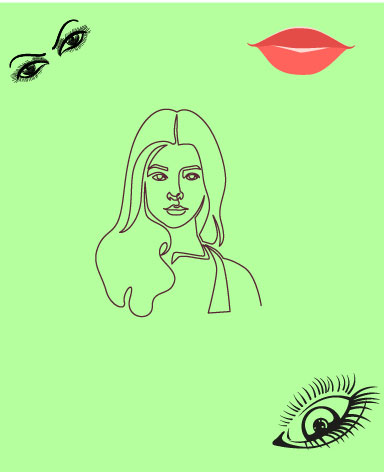 dibujo de rostros sencillos